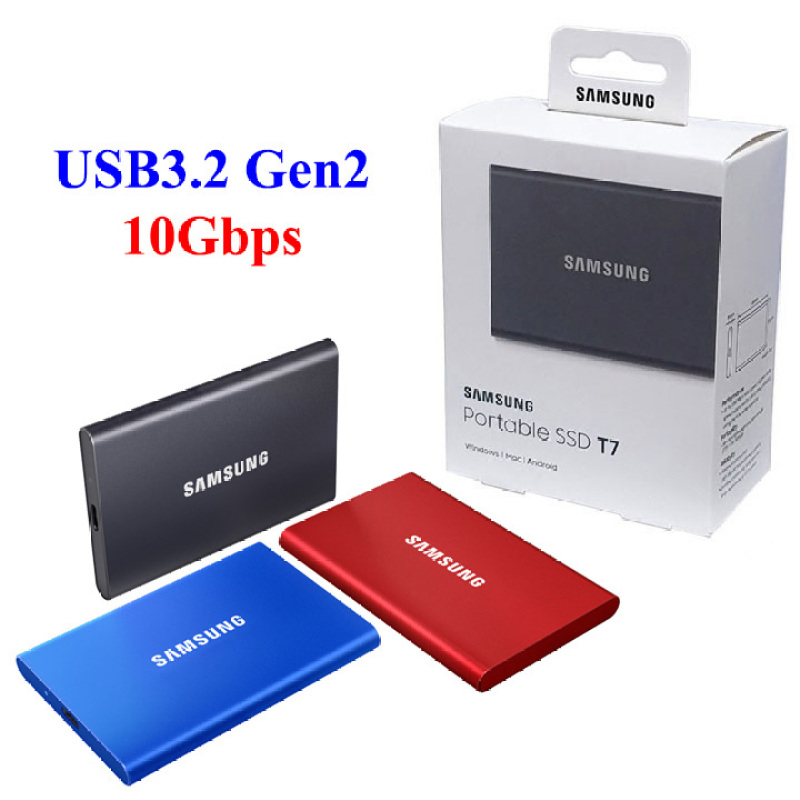 Bảng giá Ổ cứng SSD di động USB3.2 Samsung T7 500GB 1TB - bảo hành 3 năm - SD108 SD114 Phong Vũ