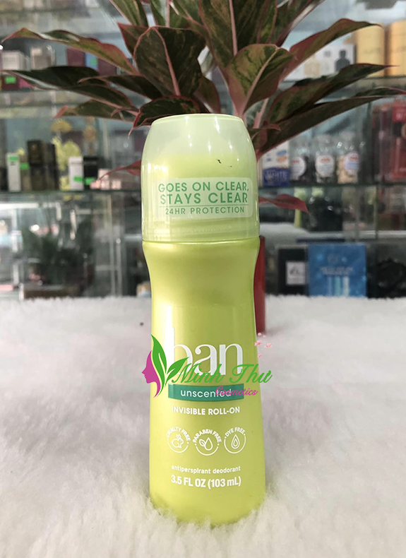 Lăn khử mùi Ban Invisible Roll-On 103ml