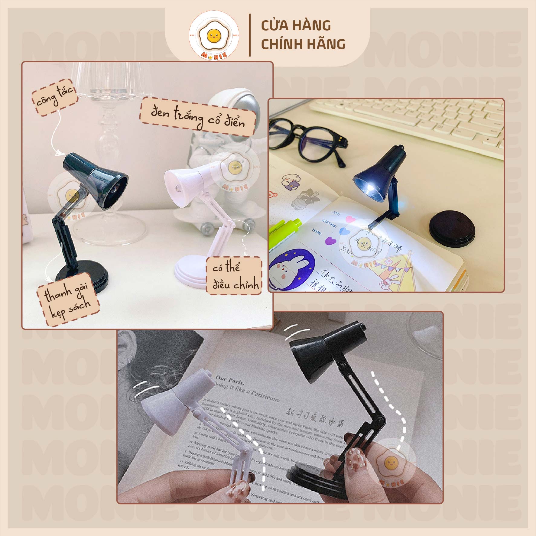 Đèn LED Mini Để Bàn Thiết Kế Đáng Yêu Độc Đáo Tiện Dụng.