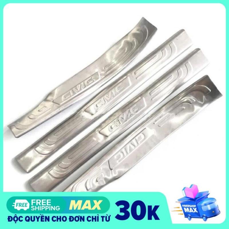 Bộ Ốp Bậc Cửa Trong INOX Honda Civic 2016-2019