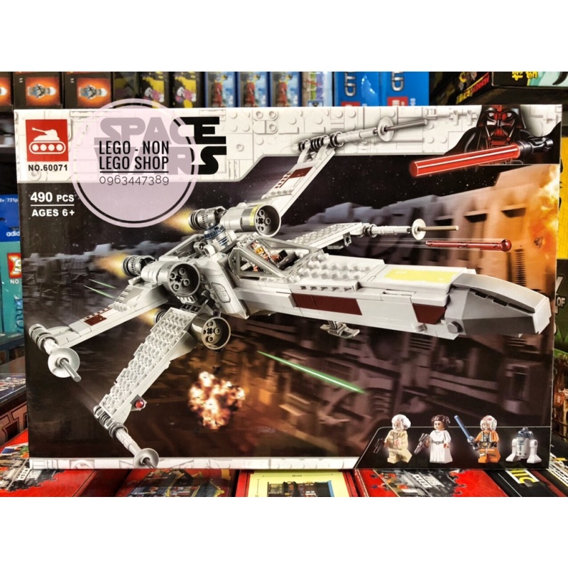 Lego 75301 Star wars - Lari 60071 ( Xếp Hình Luke Skywalker’s Tàu X-Wing 490 Mảnh )