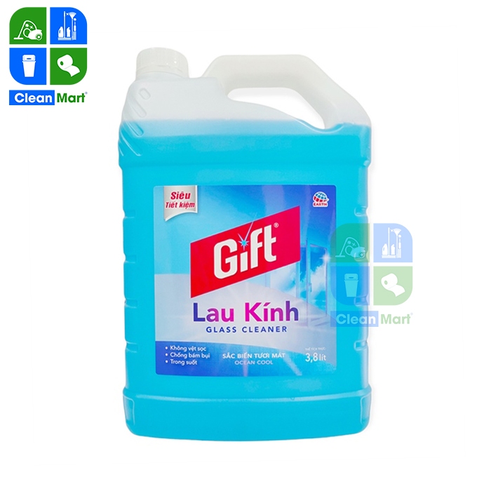 Nước Lau kính Gift Sắc Biển 3.8kg - CLEAN MART