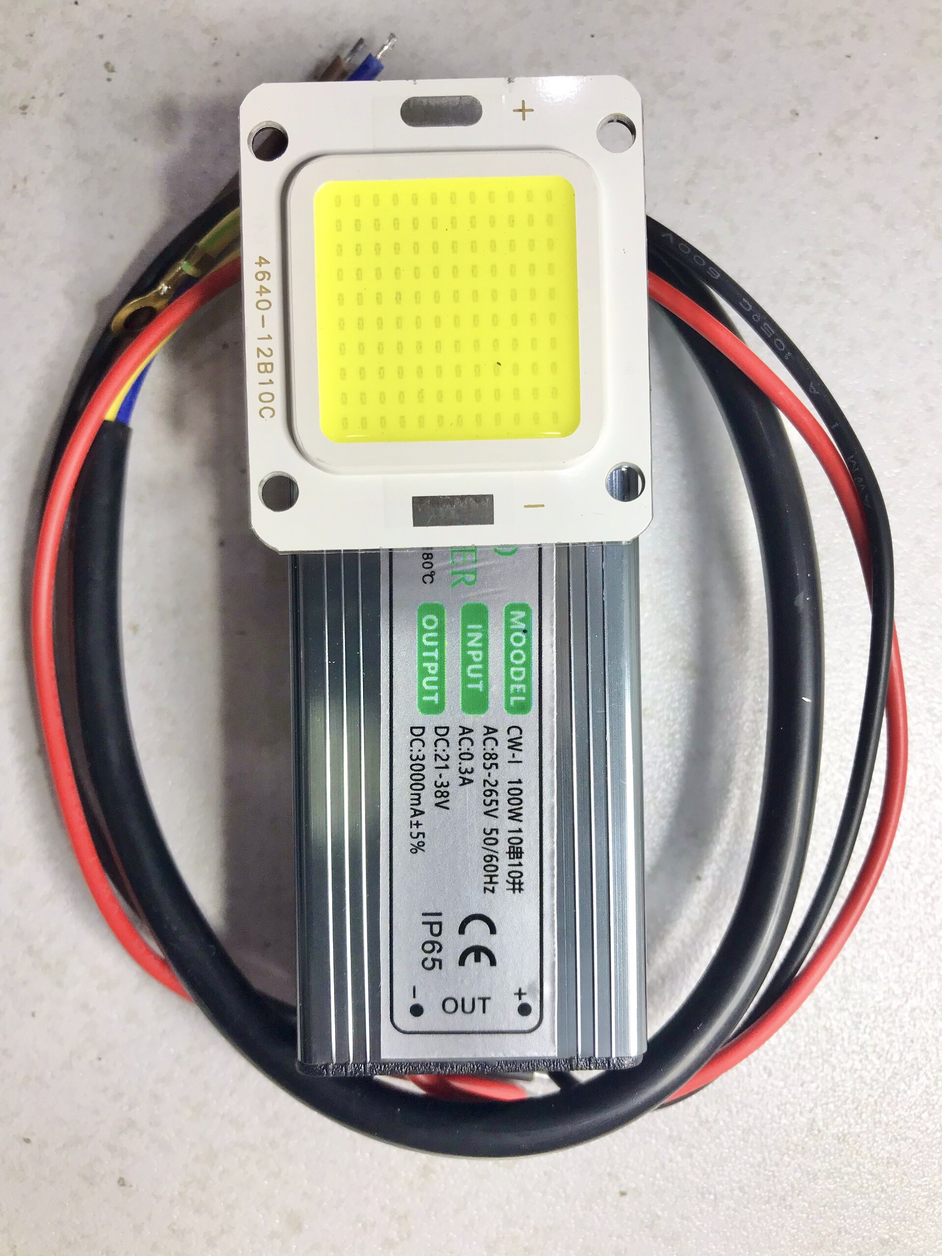 Nguồn(driver),chip led 50w 100W ( Ánh sáng trắng )