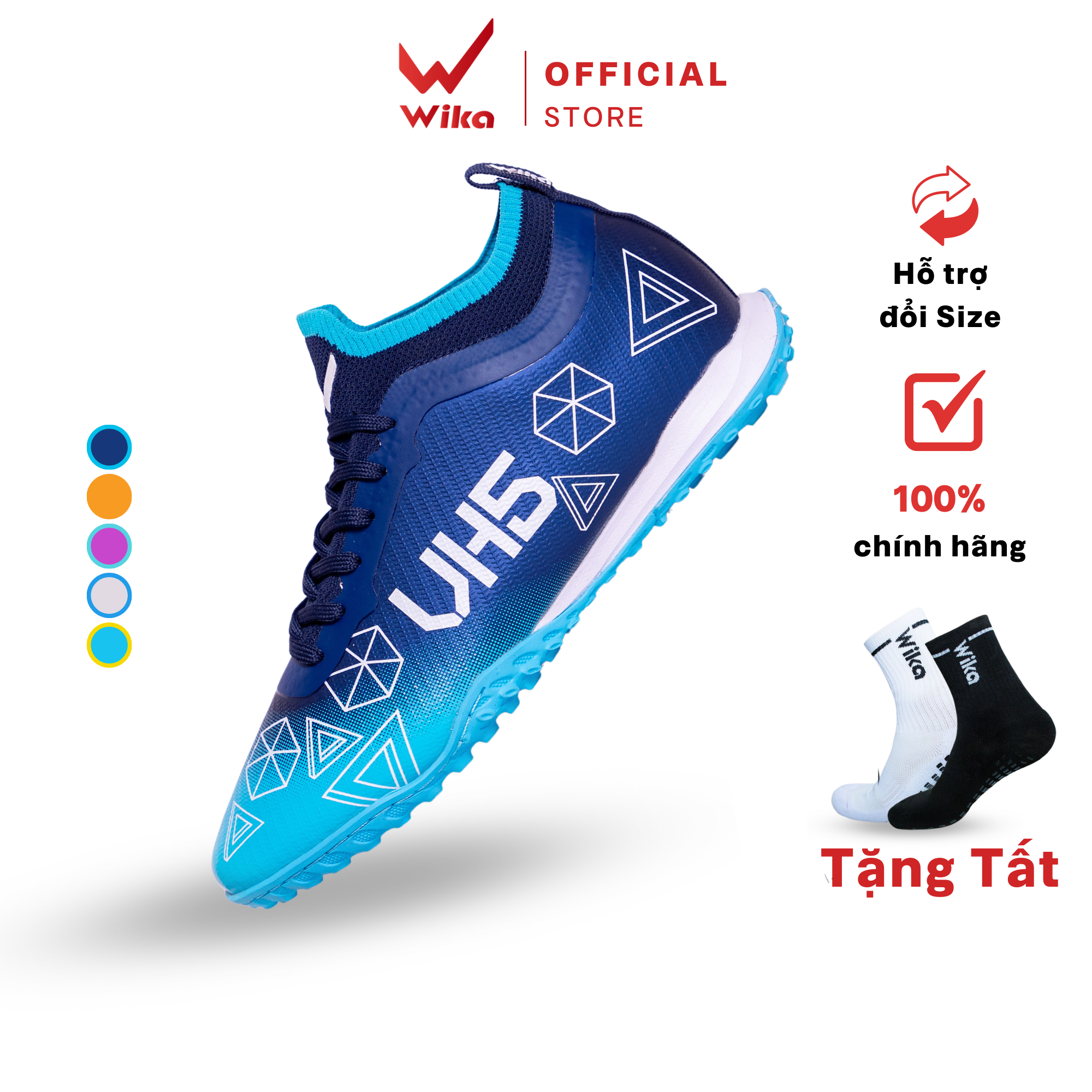 Giày Đá Bóng Wika VH5 Văn Hậu Chính Hãng Sân Cỏ Nhân Tạo