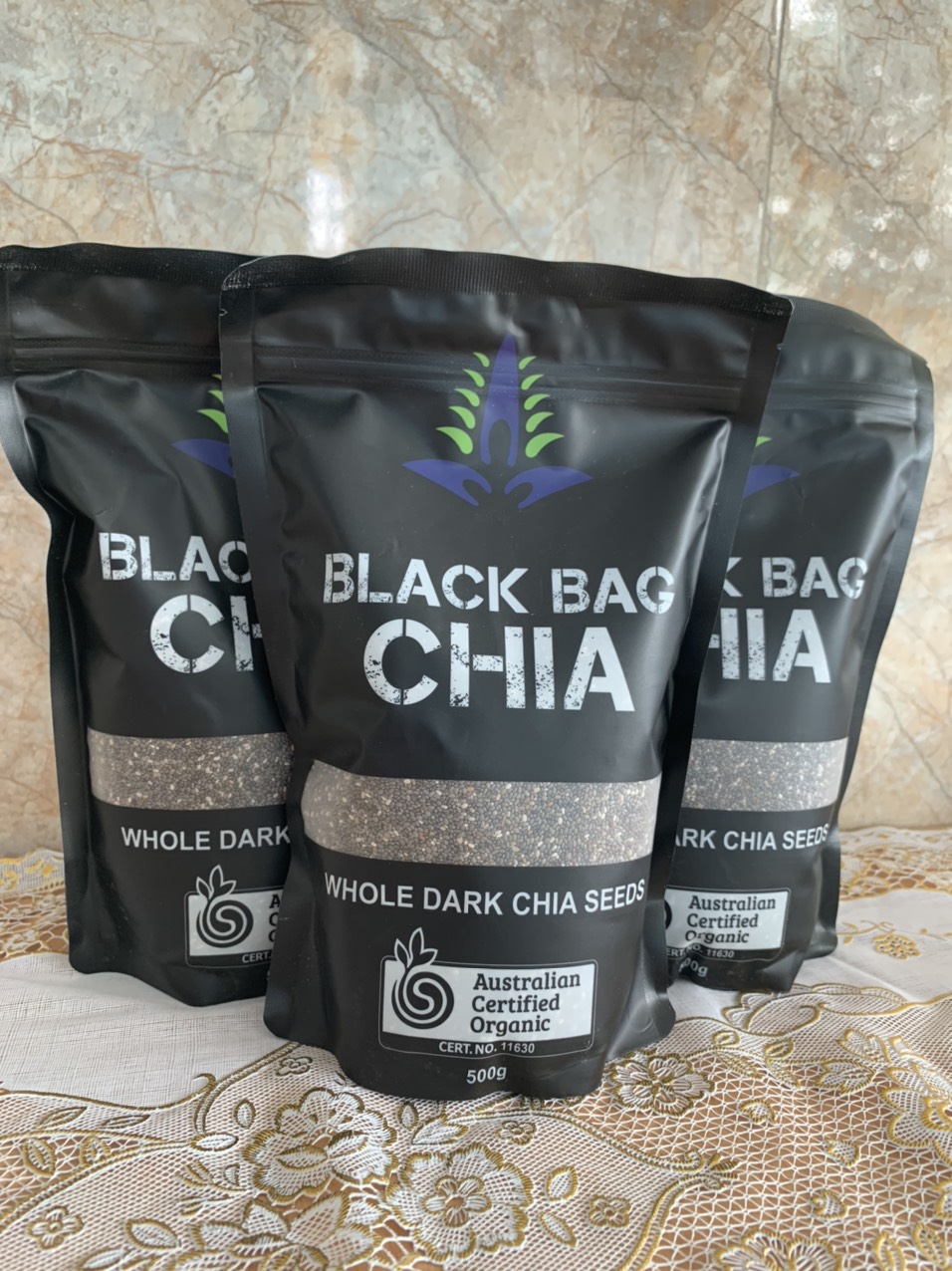 Hạt chia đen Úc black bag 500g