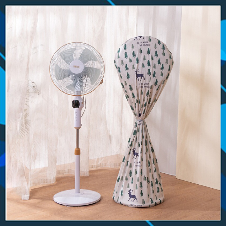 Vỏ bọc quạt - Quạt điện lưới chống bụi bao phủ sàn đứng bảo vệ ba chiều Vỏ ngoài bao ngoài quạt tháp phổ thông bao gồm tất cả túi bảo quản bao đựng lưới