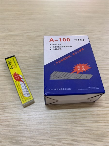 10 tép Lưỡi dao rọc giấy a100