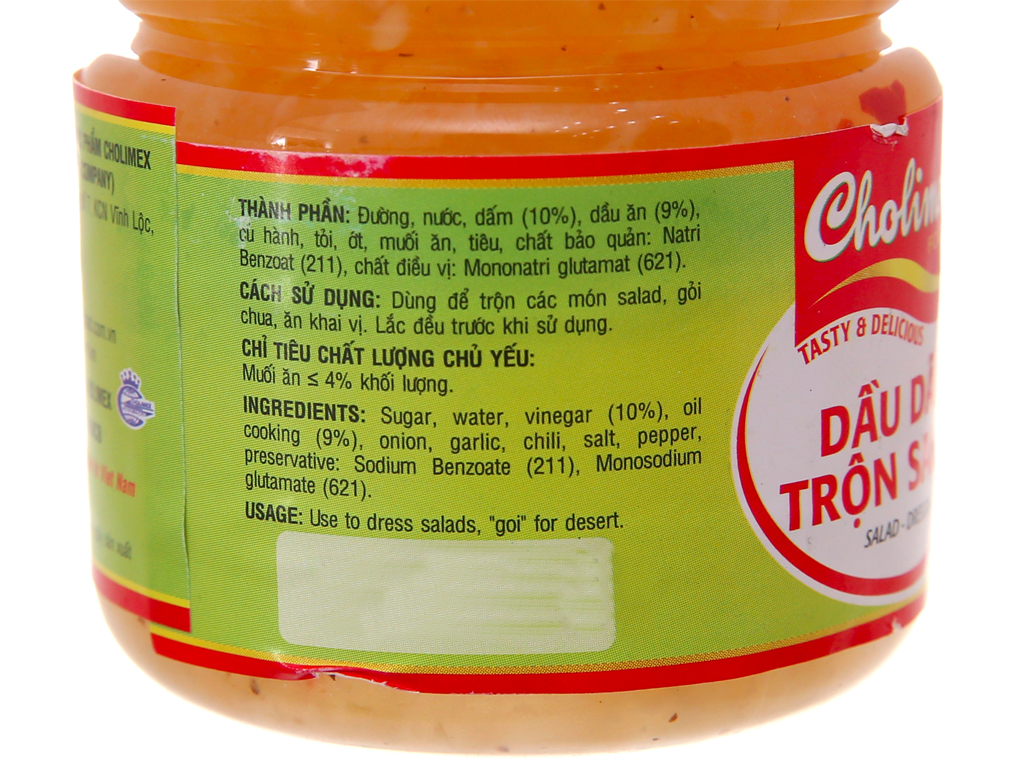Dầu dấm trộn Salad Cholimex chai 270g