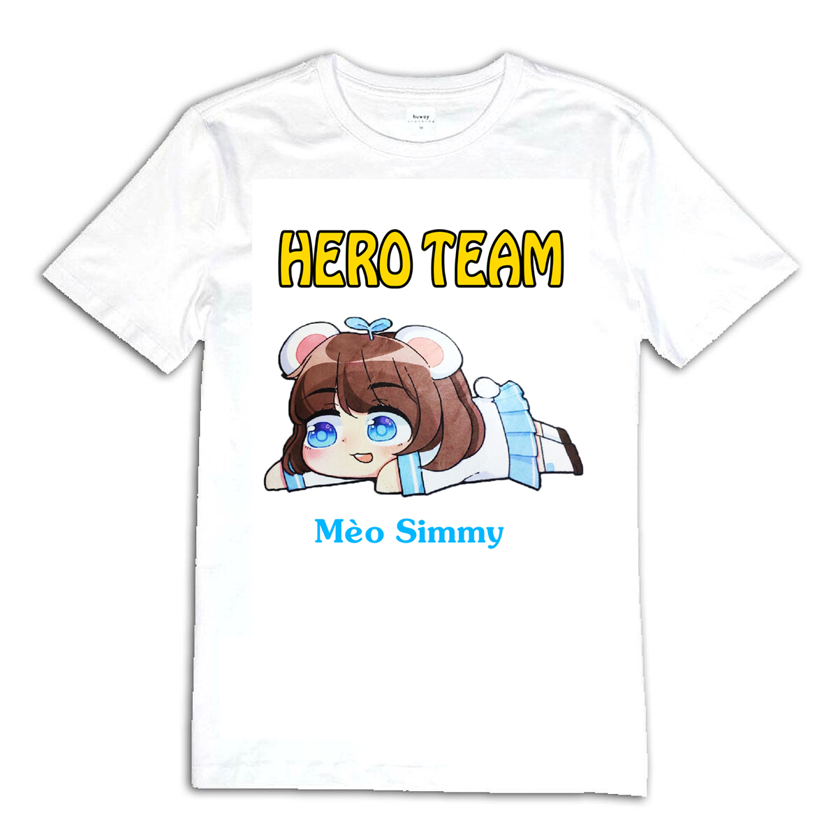 Áo Phông Hero Team Mèo Simmy