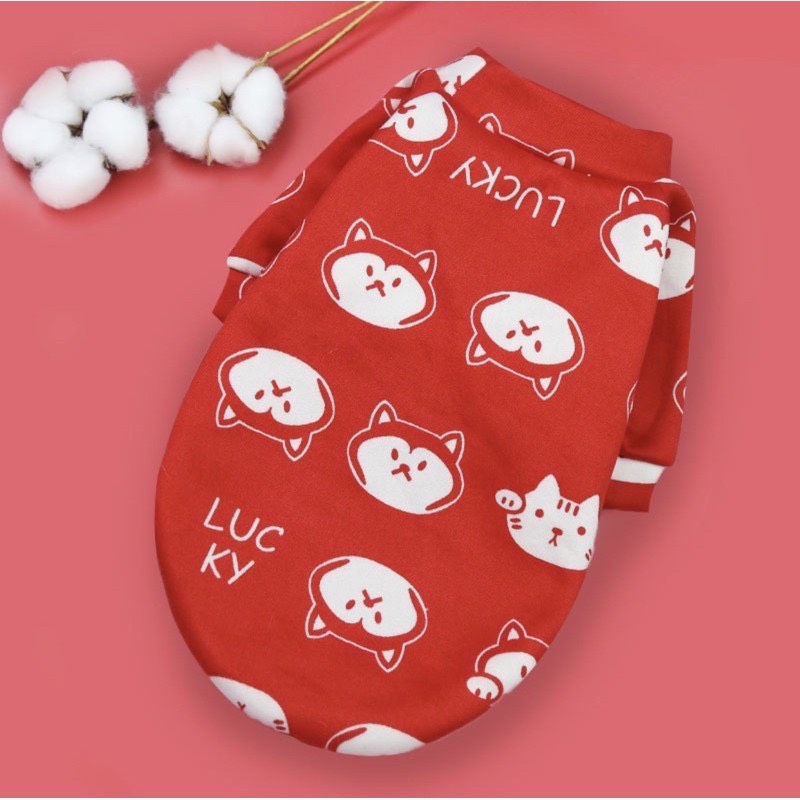 Áo nỉ chó LUCKY cho chó mèo