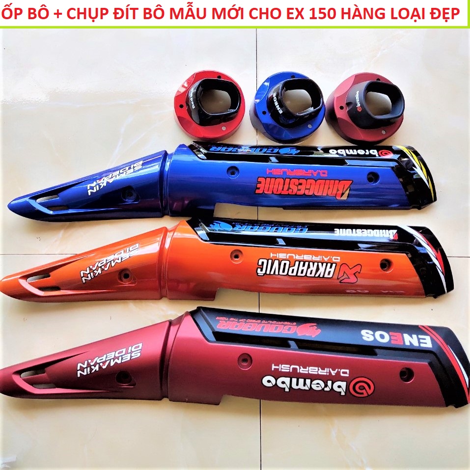 COMBO ỐP BÔ + CHỤP ĐÍT BÔ LOẠI ĐẸP CHO EX 150 , ỐP PÔ XE MÁY MẪU MỚI , OP PO XE MAY SIEU DEP , ĐỒ CHƠI XE MÁY , PHỤ KIỆN XE MÁY