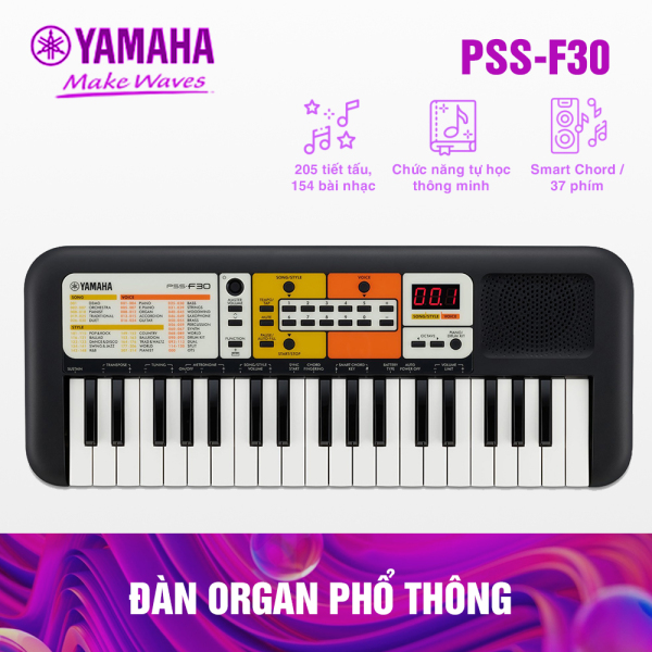 Đàn Organ Yamaha PSS-F30 - Hàng Yamaha phân phối chính hãng ( Tặng phụ kiện của đàn + Bảo hành 12 tháng )
