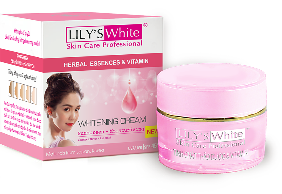 Kem dưỡng trắng da chống nắng giữ ẩm da Lily's White