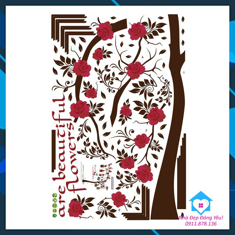 Decal Dán Tường Cây Cổ Thụ treo tranh Ảnh