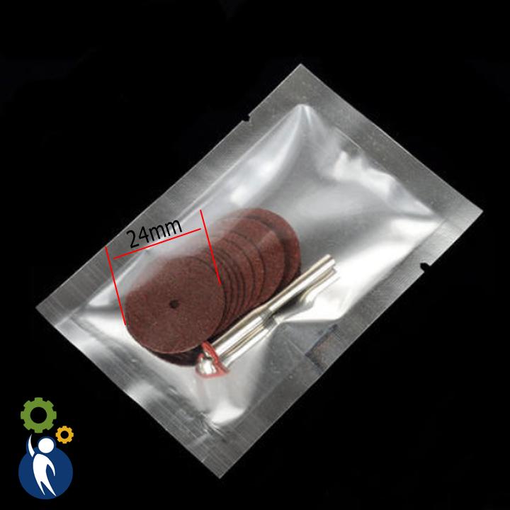 Combo 5 Đĩa Cắt Mài 24mm + Cây Giữ Đĩa Mài