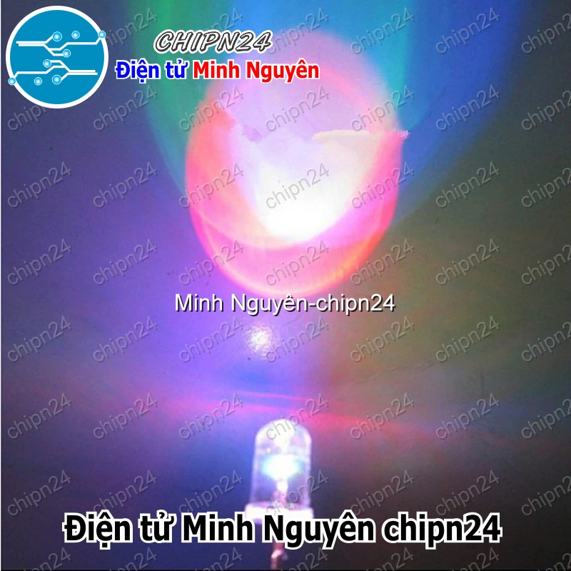 [25 con] Led 7 Màu RGB 2 chân (5mm/3mm/5 ly/3 ly/ Nháy Nhanh/Chậm) - [Chọn Loại] - HHH.00021