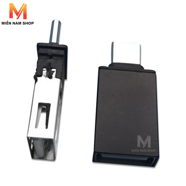 Đầu chuyển đổi từ USB sang Type C (Đen)