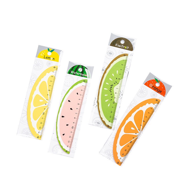 Thước Kẻ Gỗ Hình Trái Cây Cực Kỳ Đáng Yêu