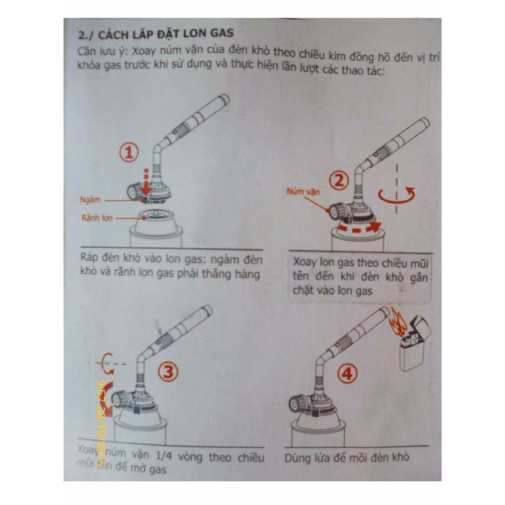 [HCM]ĐÈN KHÒ GAS 1 MỎ KOVEA