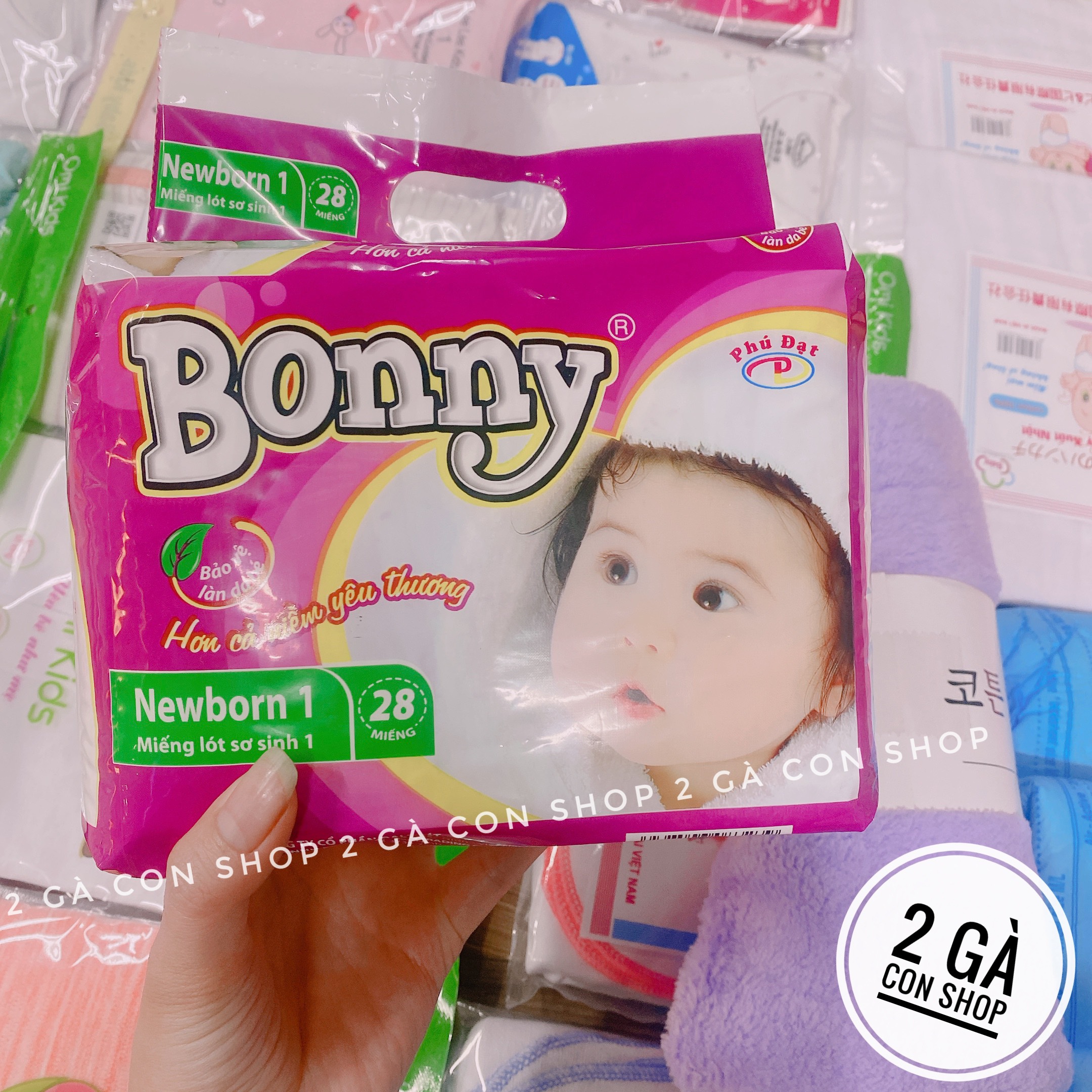 Miếng lót sơ sinh Bonny cho bé - bỉm sơ sinh