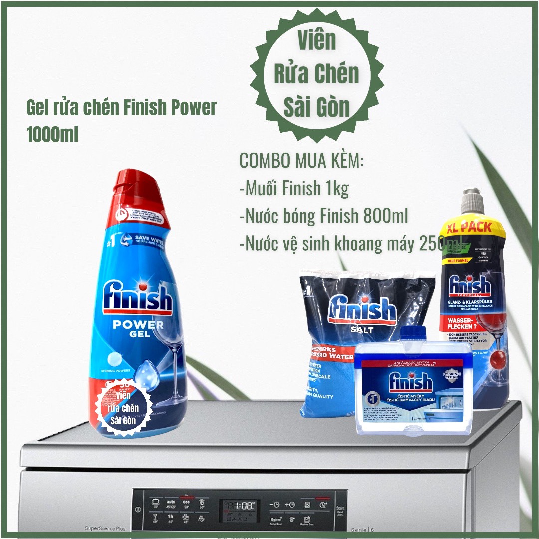 Gel rửa chén Finish, nước rửa chén Finish cho máy [Thơm dễ chịu, dùng thích, nhiều phân loại]