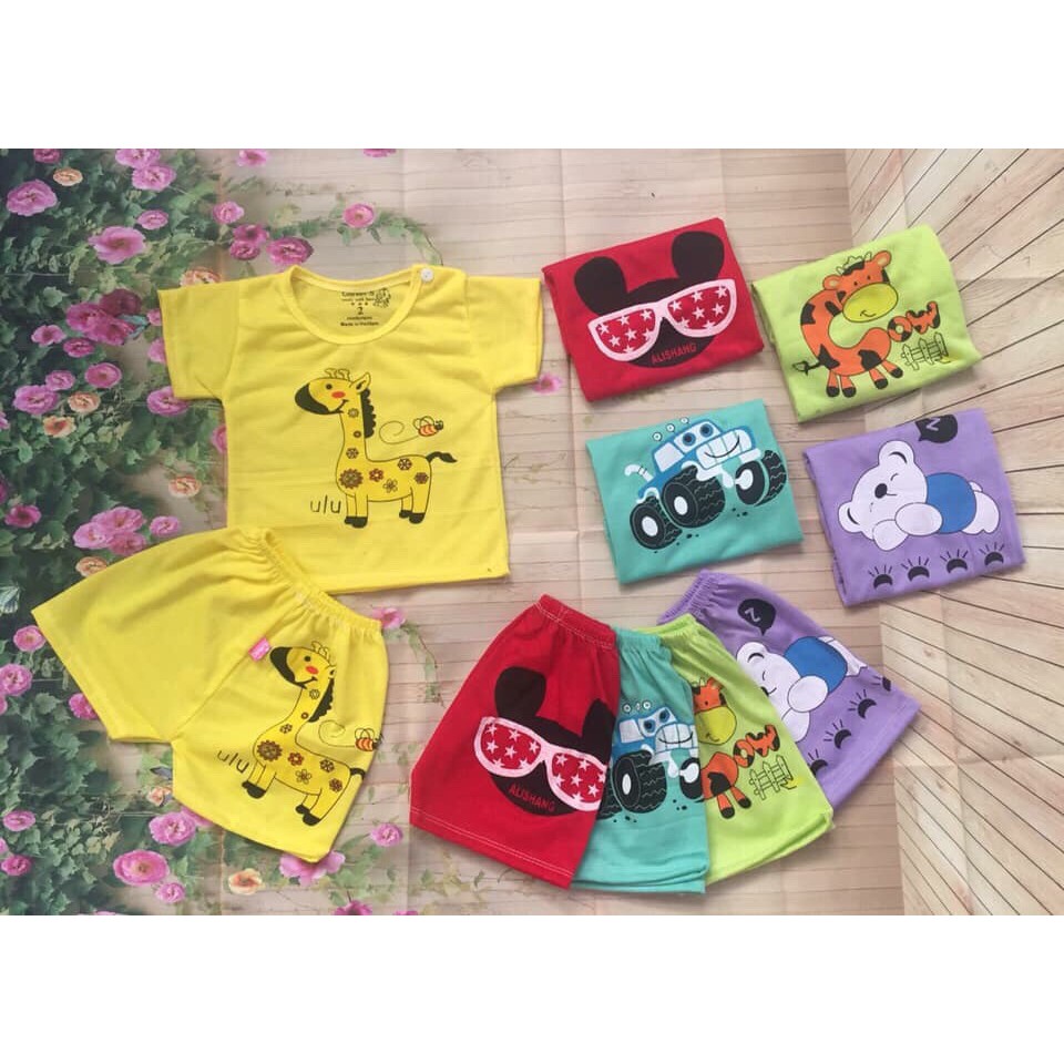 Bộ cộc tay hình thú cho bé
