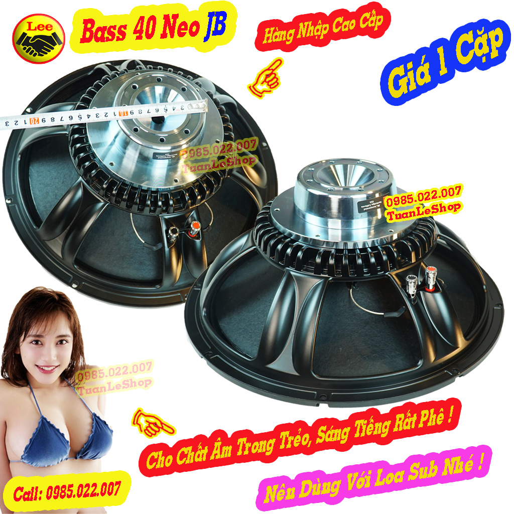 Loa bass 4 tac từ neo jb 110mm coil 76mm new xịn sò – giá 02 loa bass 40 neo xịn sò