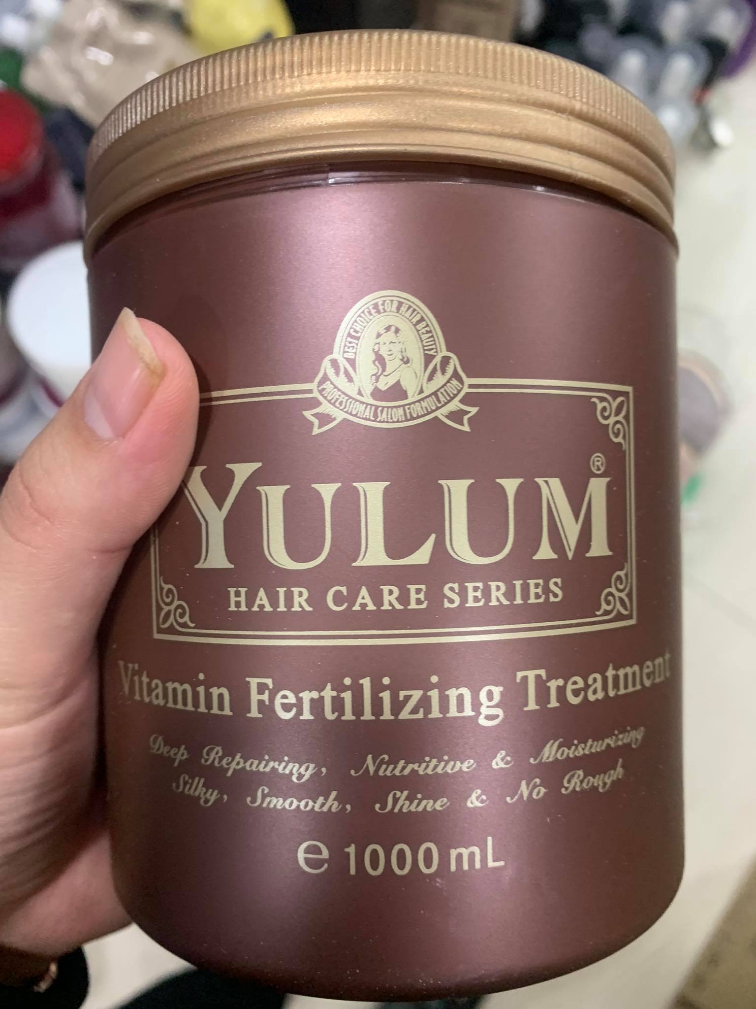 Kem hấp ủ tóc suôn mượt yulum 1000ml
