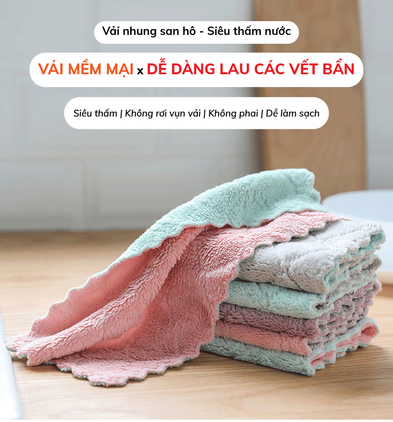 SET 10 CHIẾC KHĂN LAU ĐA NĂNG