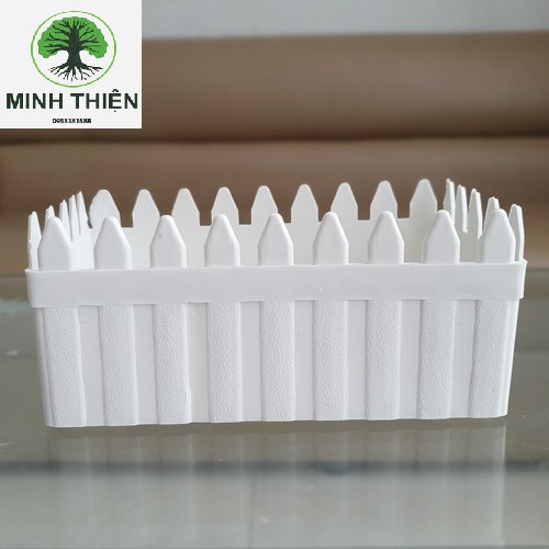 Chậu hoa nhựa hàng rào 30cm x12cm x 11cm