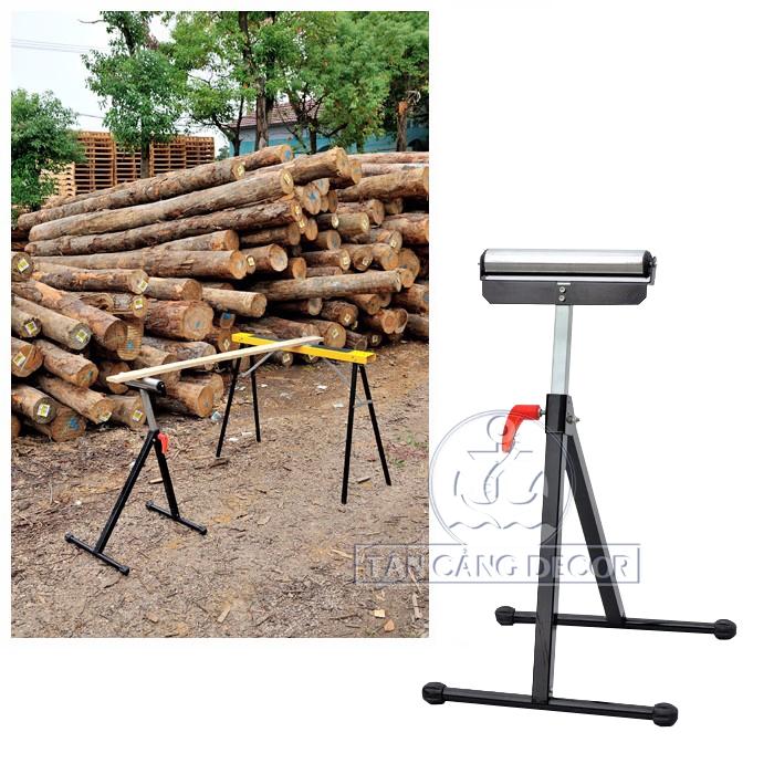 Thiết bị đỡ phôi có con lăn trượt