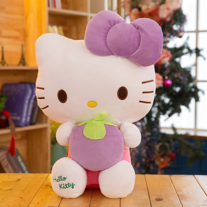 GẤU BÔNG HELLO KITTY ÔM TRÁI CÂY DỄ THƯƠNG SIÊU ĐÁNG YÊU