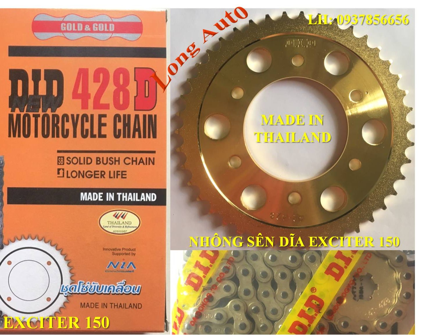 [HCM]Nhông sên dĩa Exciter 150