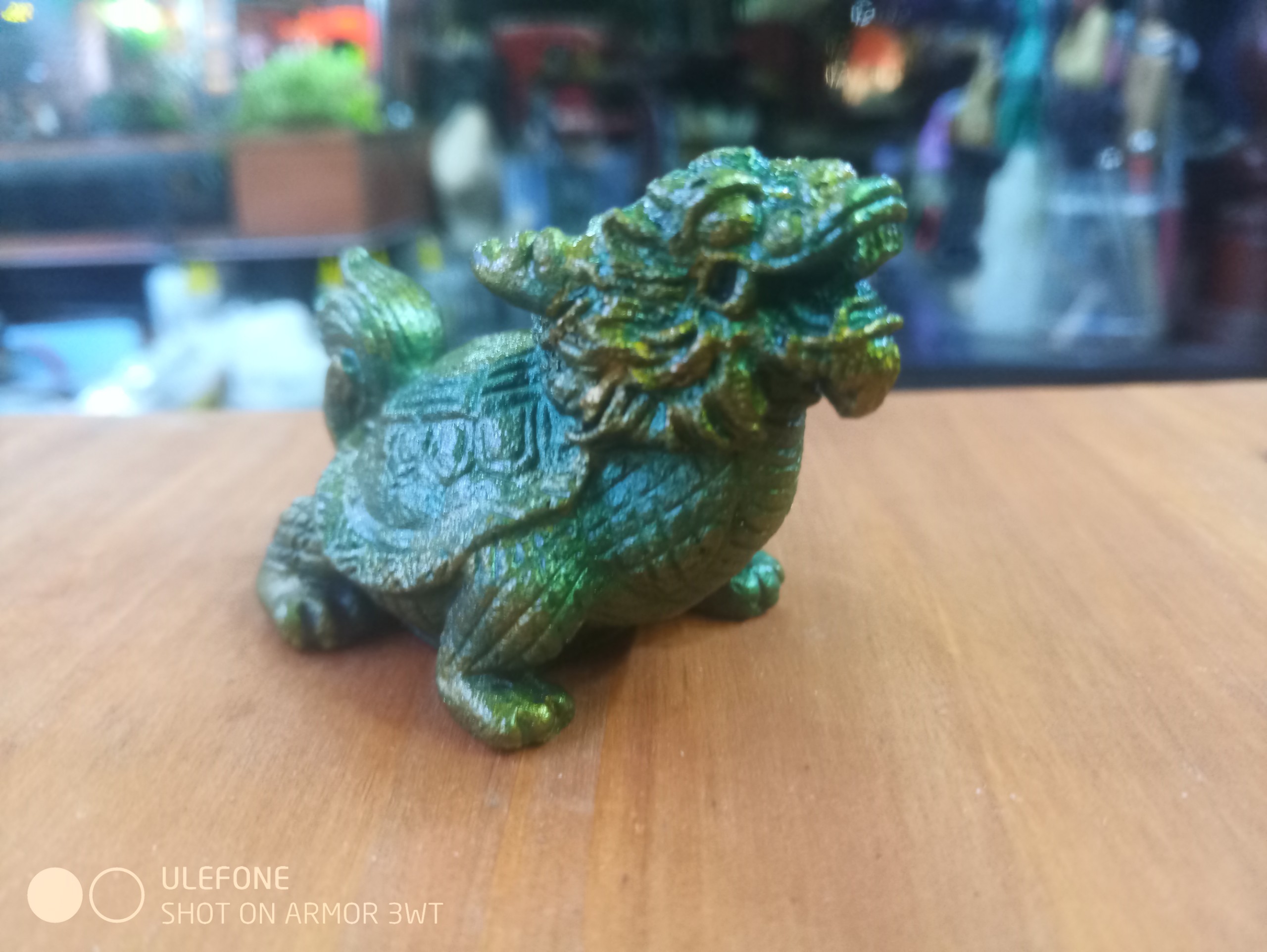 Tượng Long quy sắt nét phong thủy mini