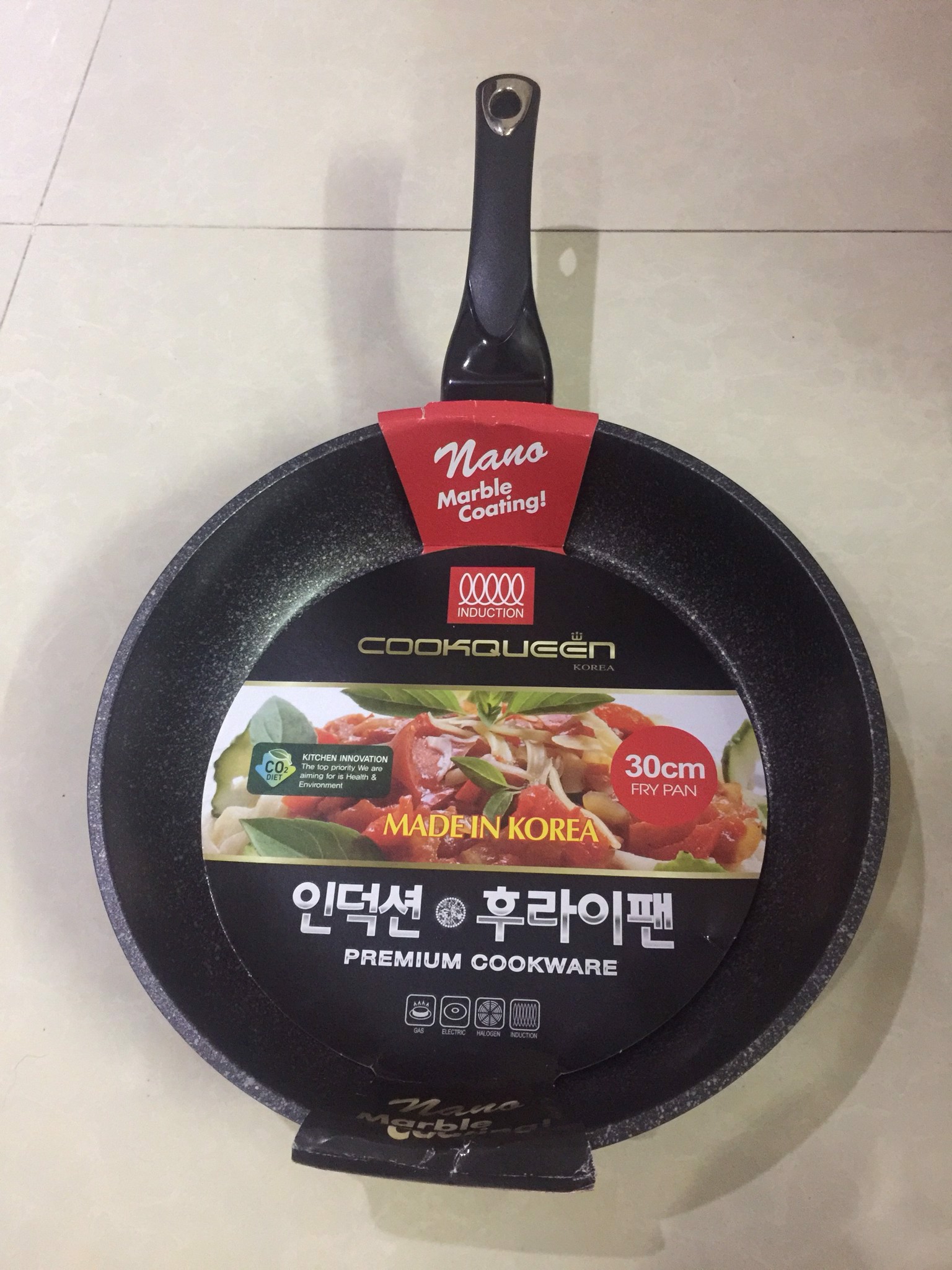 Chảo Vân Đá Chống Dính Cookqueen Hàn Quốc