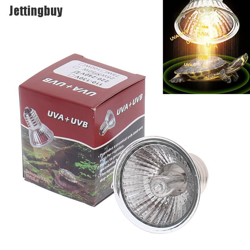 25/50/75w uva+uvb 3.0 reptile lamp bulb turtle basking uv light bulbs heating lamp temperature controller
