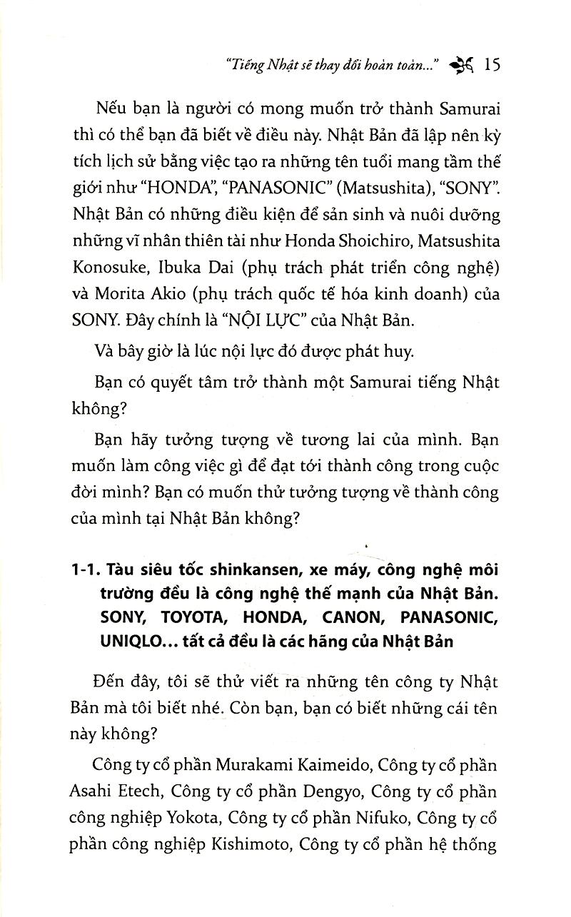 Để trở thành Samurai tiếng Nhật