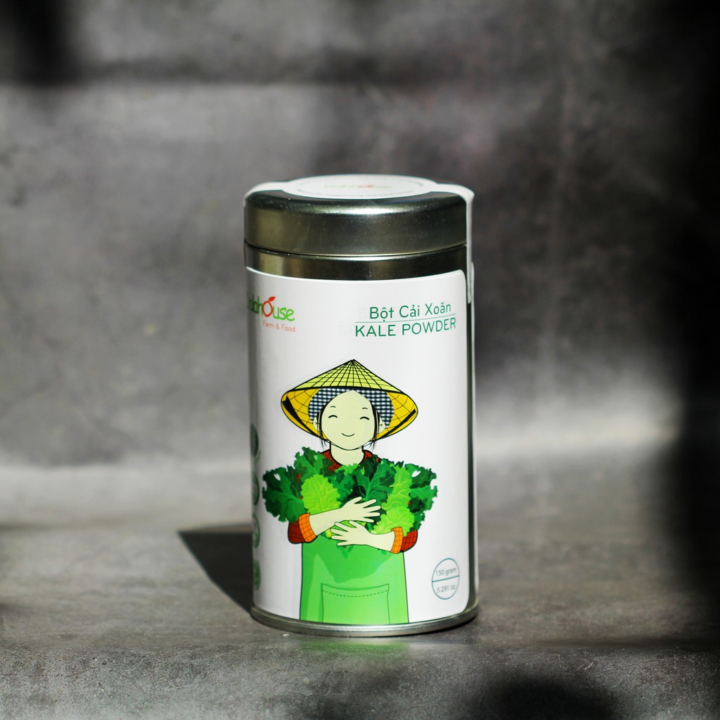 Bột Cỏ Lúa Mì DalaHouse (100% Natural Wheatgrass Powder) lon thiếc  150 gram