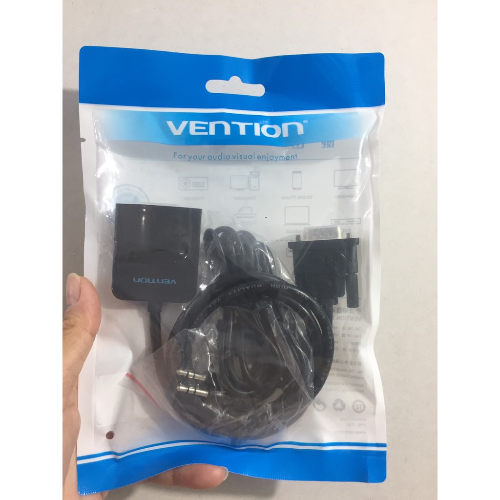 [HCM][VGA sang HDMI]Cáp chuyển VGA sang HDMI 15cm Vention