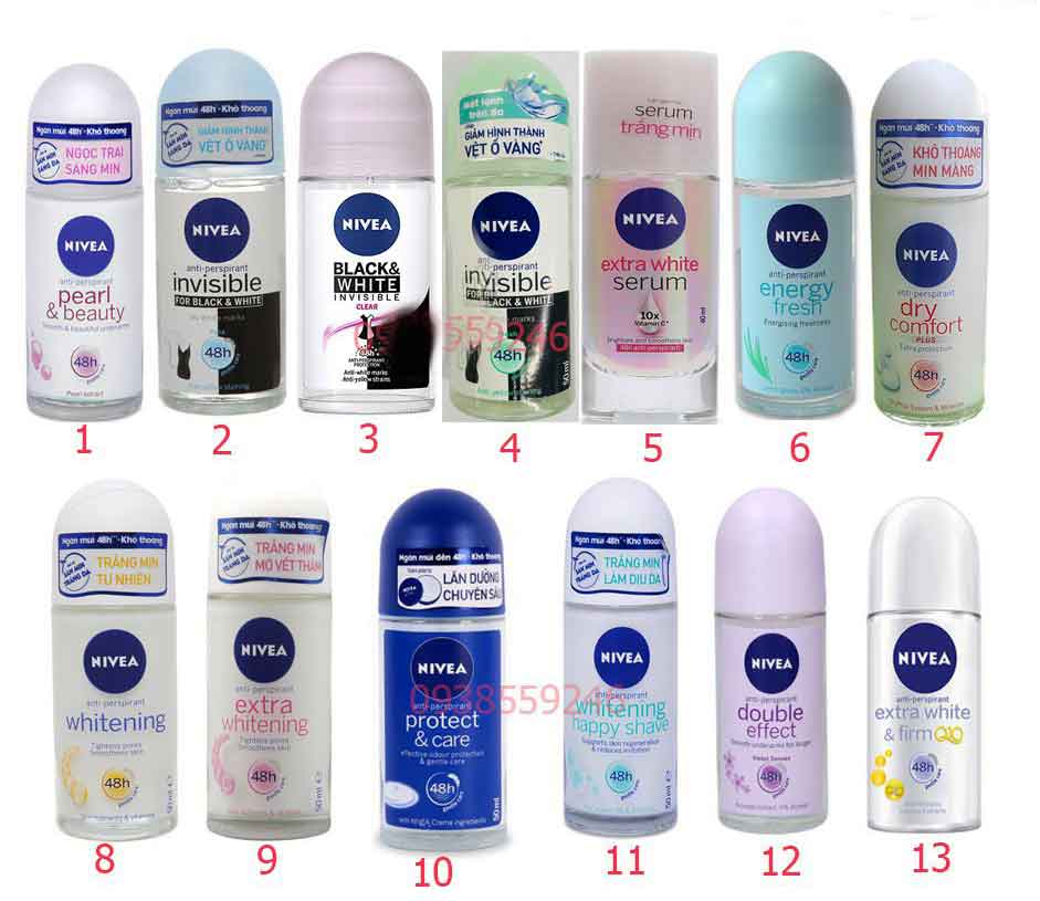 Lăn khử mùi NIVEA nữ 25ml (5 mùi)
