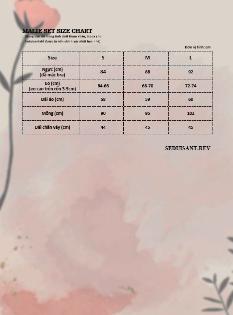 MALIE SET - SET DẠ TRẮNG có tách set (ÁO VÀ CHÂN VÁY) SEDUISANT.REV