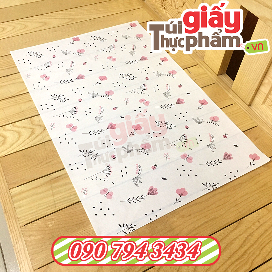 Giấy Gói Thời Trang, Phụ Kiện (500 tờ / 40x60cm / 40gsm / Hoa Lá)