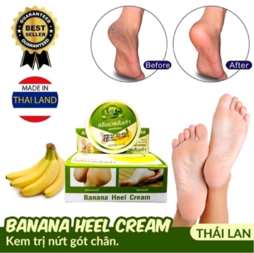 Kem chuối giảm nứt gót chân Thái