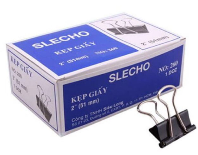 [HCM][ Kẹp giấy lớn] Kẹp bướm Slecho 51mm