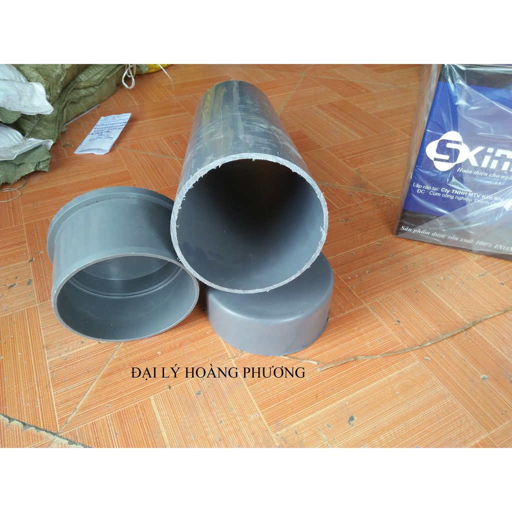 Combo 1 Bịt Xả 140, 1 Bịt Trơn Và 40Cm Ống 140Mm