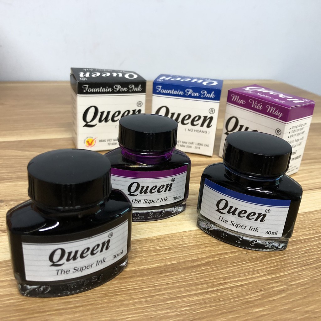Mực viết bút máy,Mực Queen (1 lọ )