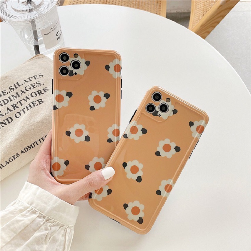 Ốp lưng iphone cao cấp full viền ốp silicon  hoa cam vàng dành cho iphone6/ iphone 6 plus/ iphone 7/ iphone 7plus/ iphone 8/ iphone 8plus/ iphone X/ iphone Xs max/ iphone 11/ iphone 11 pro/ iphone 11 pro max