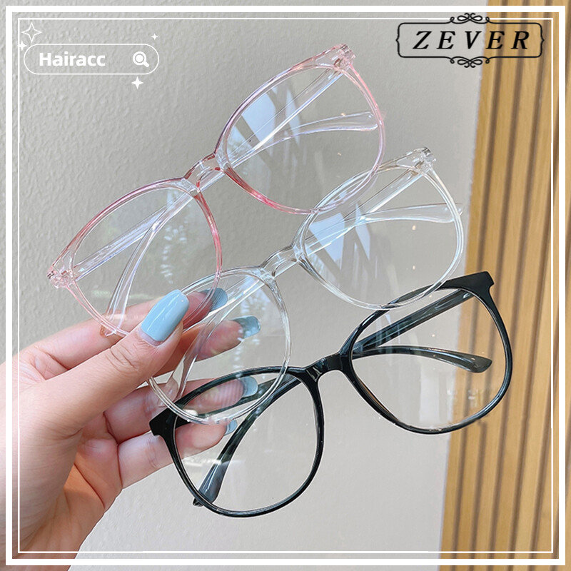 Fashion plain and thin glasses large square frame transparent flat glasses unisex