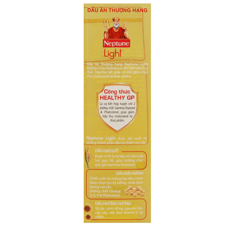 Dầu Ăn Neptune Light Chai 1 Lít