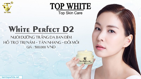 Kem  Top White Perfect D2 - dưỡng trắng da ban đêm
